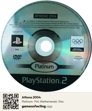 Athens 2004 PlayStation 2, PAL disc