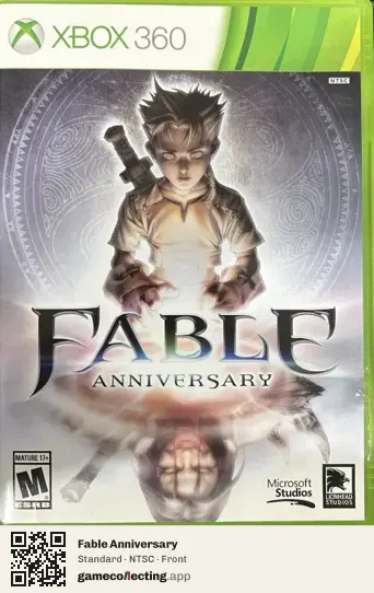Fable Anniversary Xbox 360, NTSC box front