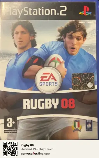 Rugby 08 PlayStation 2, Italy box front