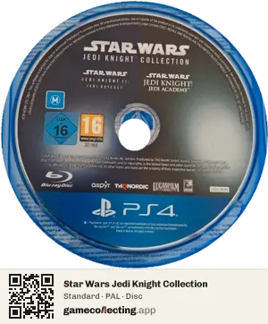 Star Wars Jedi Knight Collection PlayStation 4, PAL disc