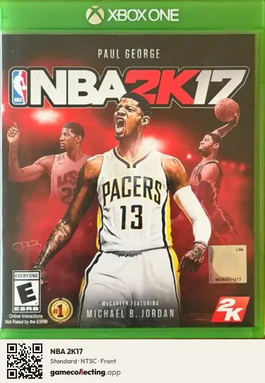 NBA 2K17 Xbox One, NTSC box front