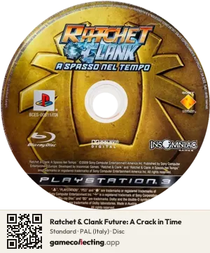 Ratchet & Clank Future: A Crack in Time PlayStation 3, PAL disc