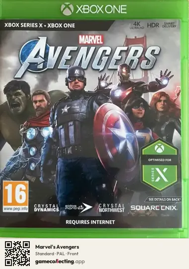 Marvel's Avengers Xbox One, PAL box front