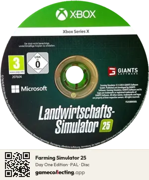 Farming Simulator 25 Xbox Series X, PAL disc