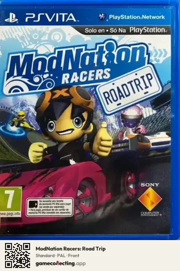ModNation Racers: Road Trip PlayStation Vita, PAL box front