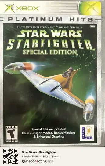 Star Wars: Starfighter Xbox, NTSC box front