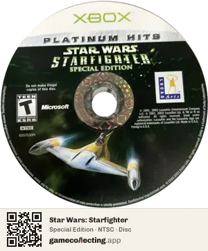 Star Wars: Starfighter Xbox, NTSC disc