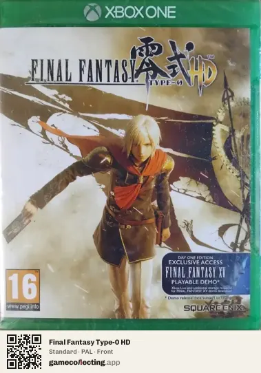 Final Fantasy Type-0 HD Xbox One, PAL box front