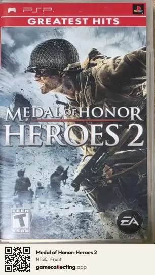 Medal of Honor: Heroes 2 PlayStation Portable, NTSC box front