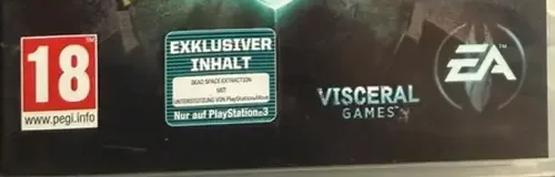 Dead Space 2, the PEGI square on its front