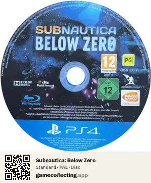 Subnautica: Below Zero PlayStation 4, PAL disc