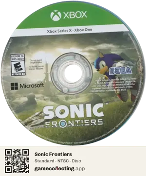 Sonic Frontiers Xbox Series X, NTSC disc