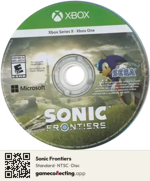 Sonic Frontiers Xbox Series X, NTSC disc