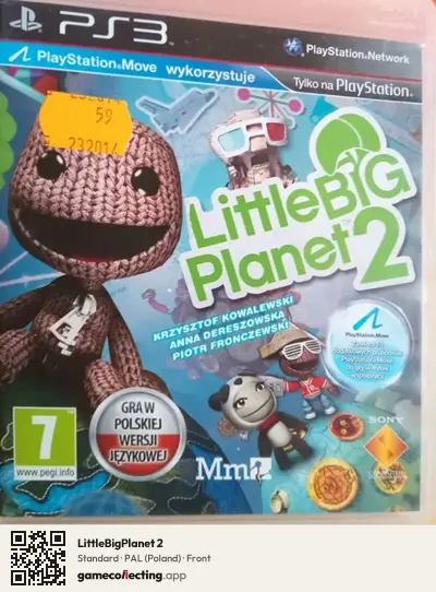 LittleBigPlanet 2 PlayStation 3, Poland box front