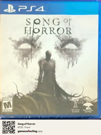 Song of Horror PlayStation 4, NTSC box front