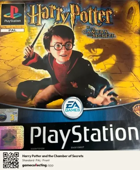 Harry Potter and the Chamber of Secrets PlayStation, PAL box front