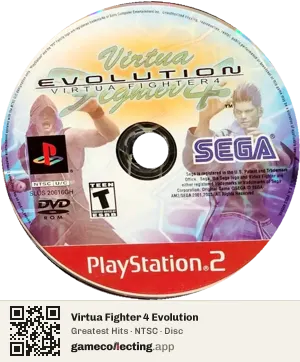 Virtua Fighter 4 Evolution PlayStation 2, NTSC disc