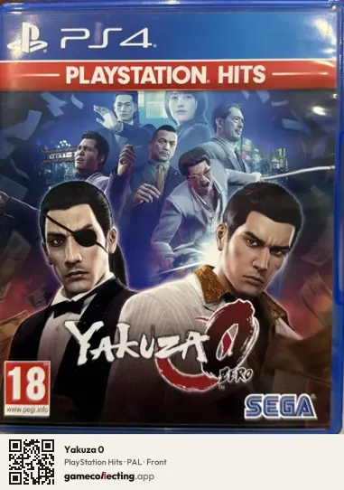 Yakuza 0 PlayStation 4, PAL box front