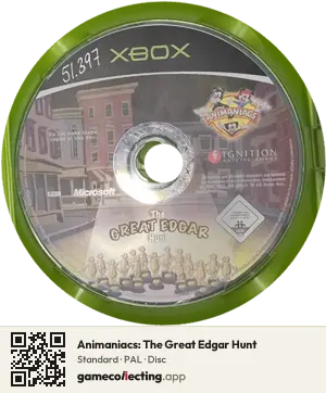 Animaniacs: The Great Edgar Hunt Xbox, PAL disc