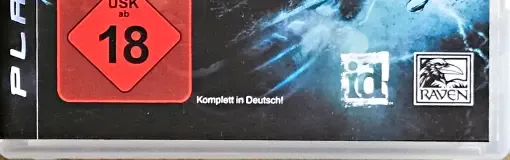 Wolfenstein, the USK square on its front