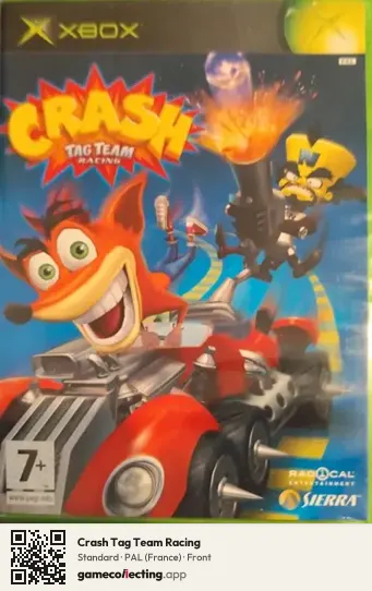 Crash Tag Team Racing Xbox, France box front