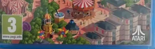 RollerCoaster Tycoon Adventures, the PEGI square on its front