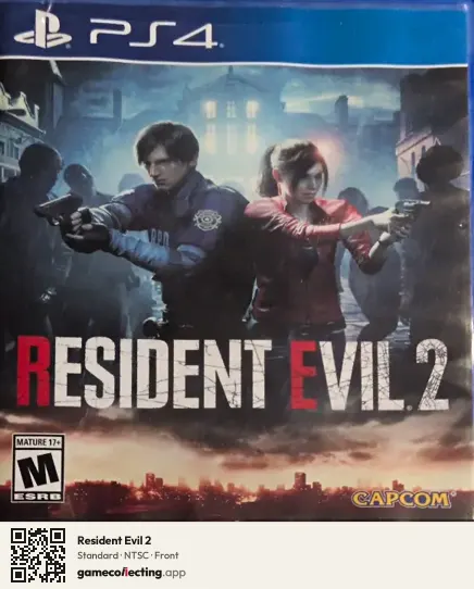 Resident Evil 2 PlayStation 4, NTSC box front