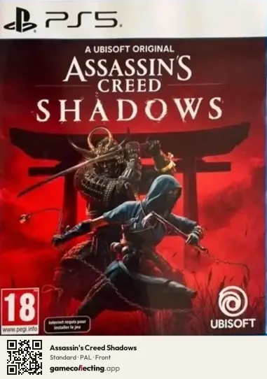 Assassin's Creed Shadows PlayStation 5, PAL box front