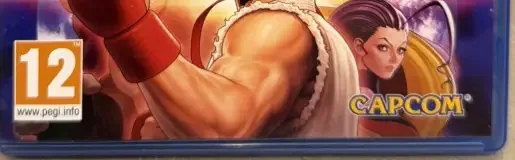 Street Fighter 30th Anniversary Collection, the PEGI square on its front