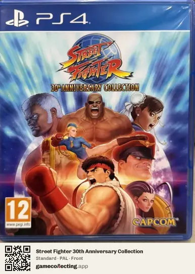 Street Fighter 30th Anniversary Collection PlayStation 4, PAL box front