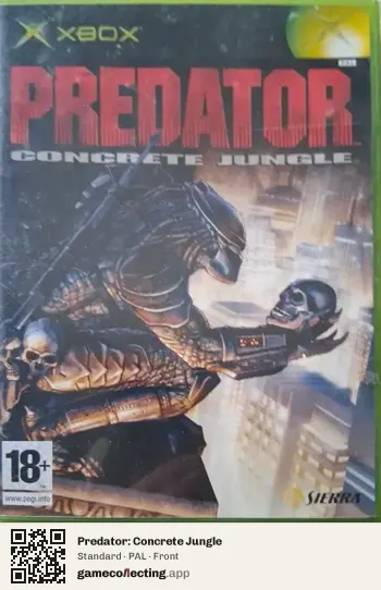 Predator: Concrete Jungle Xbox, PAL box front