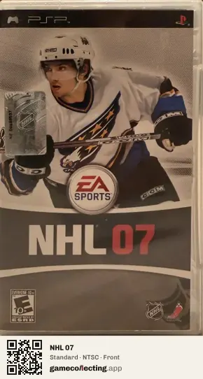NHL 07 PlayStation Portable, NTSC box front