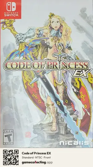 Code of Princess EX Nintendo Switch, NTSC box front