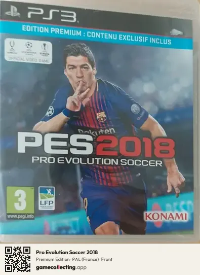 Pro Evolution Soccer 2018 PlayStation 3, France box front