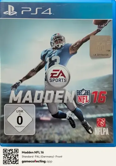 Madden NFL 16 PlayStation 4, Germany box front