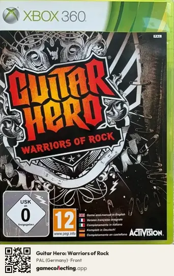 Guitar Hero: Warriors of Rock Xbox 360, Germany box front