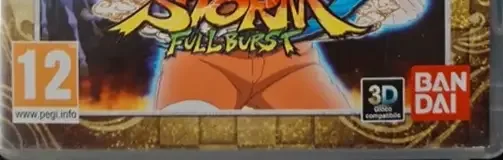 Naruto Shippuden: Ultimate Ninja Storm 3 Full Burst, the PEGI square on its front