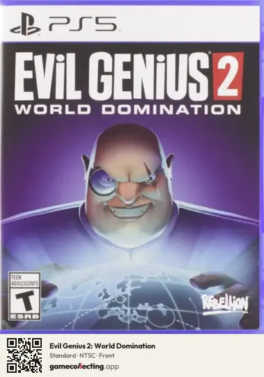 Evil Genius 2: World Domination PlayStation 5, NTSC box front