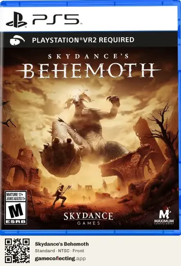 Skydance's Behemoth PlayStation 5, NTSC box front