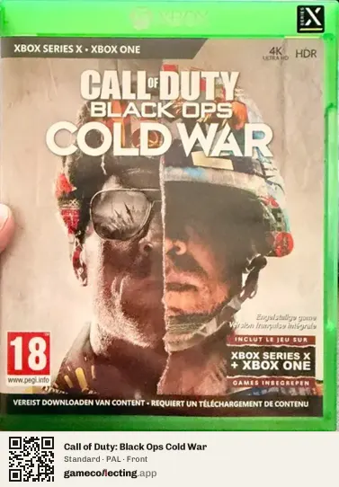 Call of Duty: Black Ops Cold War Xbox Series X, PAL box front