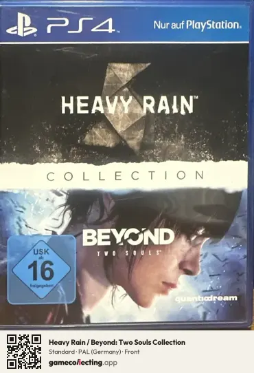 Heavy Rain / Beyond: Two Souls Collection PlayStation 4, Germany box front