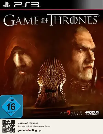 Game of Thrones PlayStation 3, Germany box front
