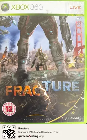 Fracture Xbox 360, United Kingdom box front