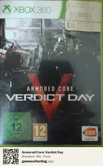 Armored Core: Verdict Day Xbox 360, PAL box front