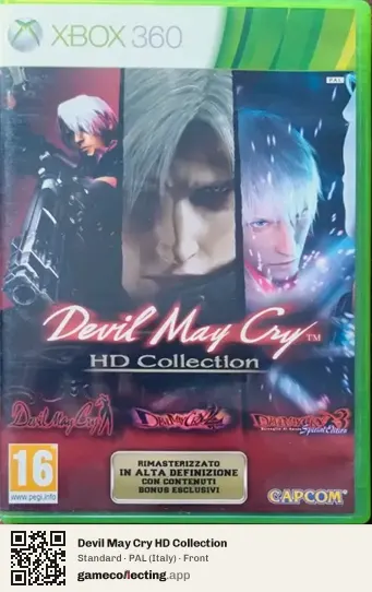 Devil May Cry HD Collection Xbox 360, Italy box front