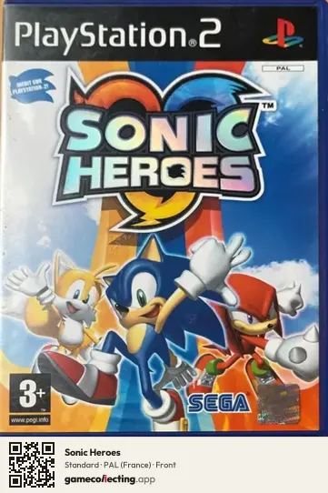 Sonic Heroes PlayStation 2, France box front