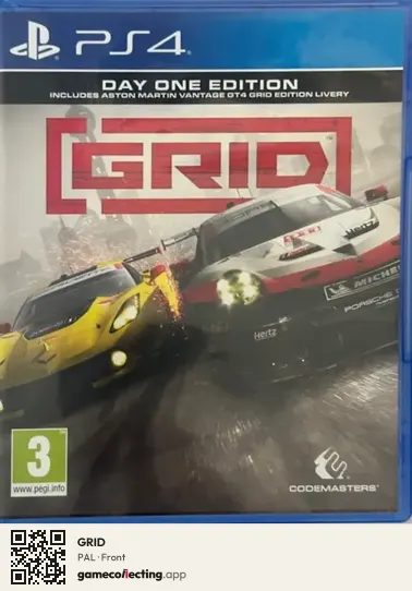 GRID PlayStation 4, PAL box front