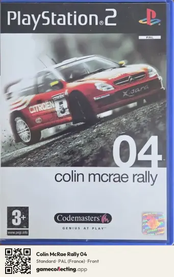 Colin McRae Rally 04 PlayStation 2, France box front
