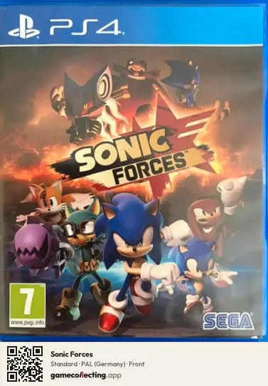 Sonic Forces PlayStation 4, Germany box front