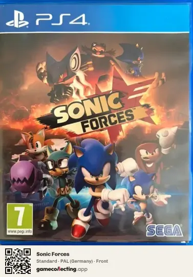 Sonic Forces PlayStation 4, Germany box front